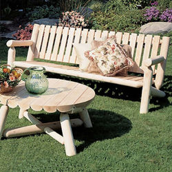 Accent Log Side Table