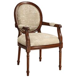 Provenance Arm Chair 2 Piece Set in Distressed Ivory (Set of 2)         (Set of 2)