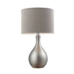 Textured Table Lamp in Chrome