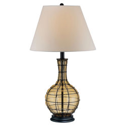 Table Lamp in Amber