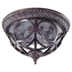 Aston 2 Light Flush Mount in Dark Plum Bronze