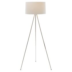 Welches Floor Lamp in Polished Steel