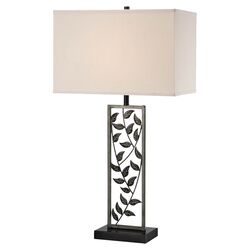 Purral Table Lamp in Antique Silver Bronze