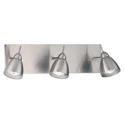 Lucea 3 Light Wall Lamp in Polished Steel