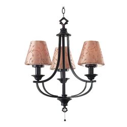 Juliet 3 Light Inverted Pendant in Colonial Umber