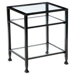 Haycock End Table in Black