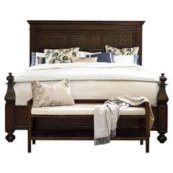 Paula Deen Down Home Aunt Peggy's Panel Bed in Distressed Molasses