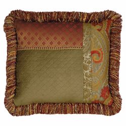 Botham Reuss Collage Decorative Pillow in Olive