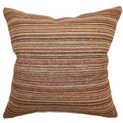 Madulf Stripes Pillow in Burgundy
