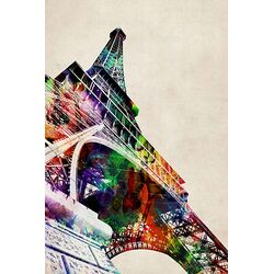'Photography Clock Tower in Paris' Photographic Print on Canvas