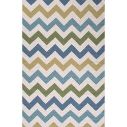 City Blue Geometric Rug