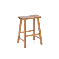 Adjustable Barstool in Weathered Oak