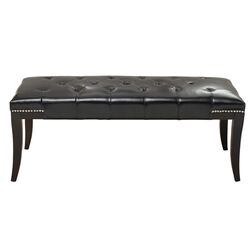 Bob Tufted Bench in Black