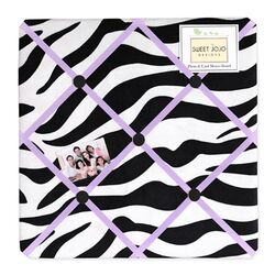 Funky Zebra Memo Board in Purple