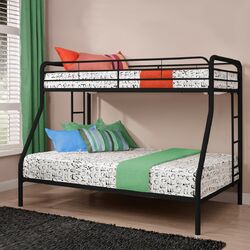 Weston Twin over Full L-Shaped Bunk Bed with Bookshelves and Storage