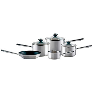 Prestige 5 Piece Non-Stick Stainless Steel Cookware Set