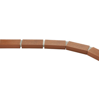 Argee Corporation Let's Edge It! Decorative Plastic Brick Edging without Solar Lights