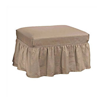 ottoman duck slipcover cotton