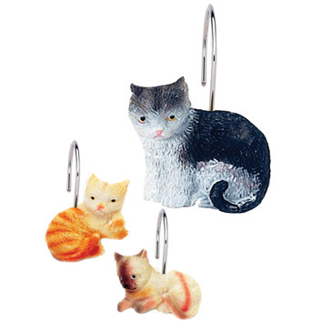 Carnation Home Fashions Kitty Carnation Home Fashions Shower Curtain Hooks Carnation Home Fashions Kitty