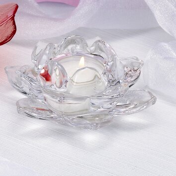 ... and Sons Lotus Glass Tea Light Candle Holder  Reviews | Wayfair