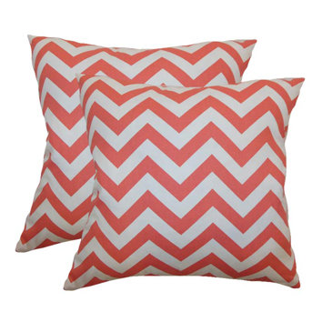Reviews The Pillow Collection Xayabury Zigzag Cotton Pillow Homeacces032107