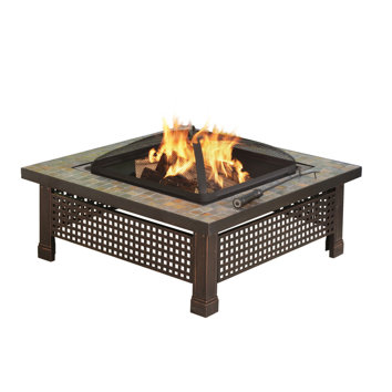 Pleasant Hearth Bradford Outdoor Natural Slate Fire Pit