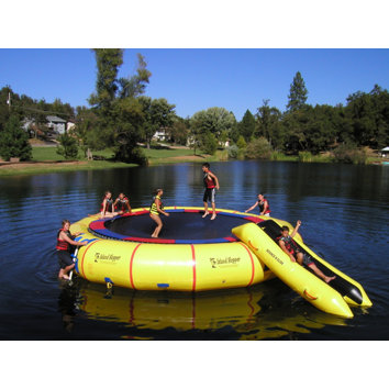 giant water trampolines on ... Hopper 25' Giant Jump Heavy Commercial Water Trampoline | Wayfair