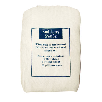 Textiles Plus Inc. Knit Jersey Sheet Set
