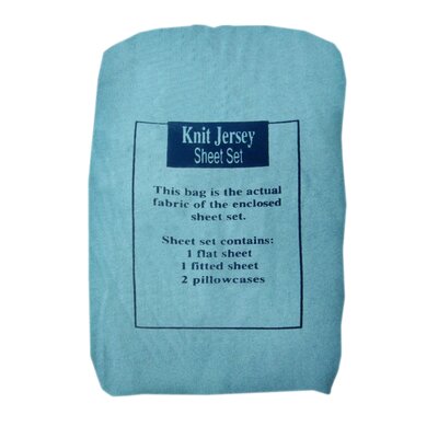 Textiles Plus Inc. Knit Jersey Sheet Set | Wayfair