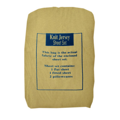 Textiles Plus Inc. Knit Jersey Sheet Set