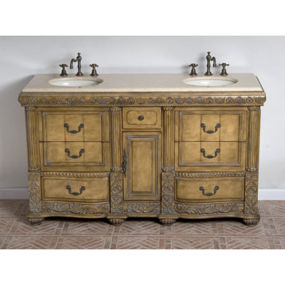 Global Treasures Oxford 60" Double Sink Vanity