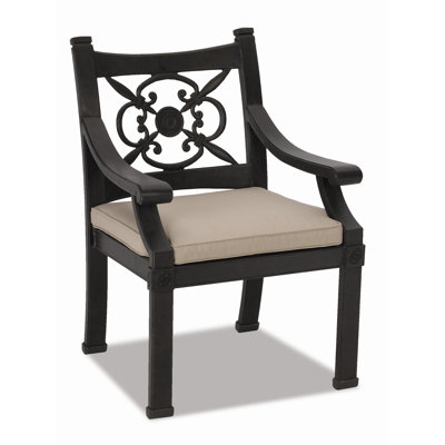 Sunset West Del Mar Dining Arm Chair with Cushion