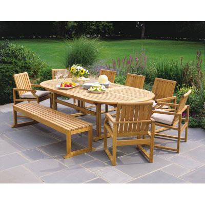 Kingsley Bate Essex Oval Extension Dining Table 100"