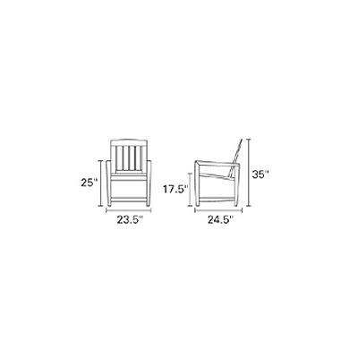 Kingsley Bate Amalfi Dining Arm Chair