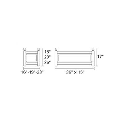 Kingsley Bate Solid Teak Versailles Planter