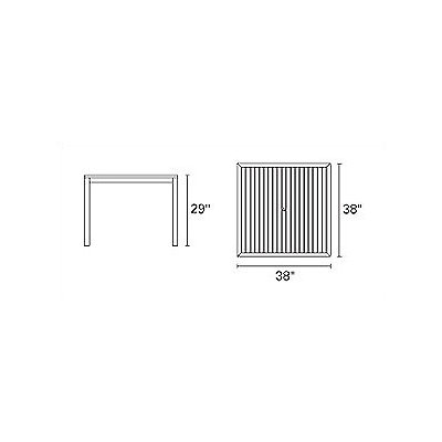 Kingsley Bate Tiburon Ibiza 5 Piece Dining Set