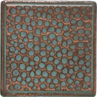 castle metals 2 quot x 2 quot hammered dot decorative accent tile in aged copper wayfair castle metals 2 quot x 2 quot hammered dot decorative accent tile in aged copper wayfair