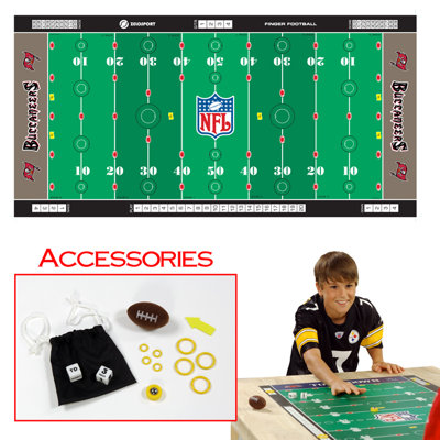 Zelosport NFL Licensed Finger Football Game Mat