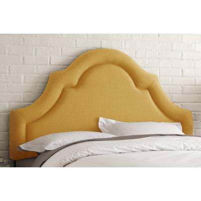 High Arch Linen Upholstered Headboard by Skyline Furniture -image