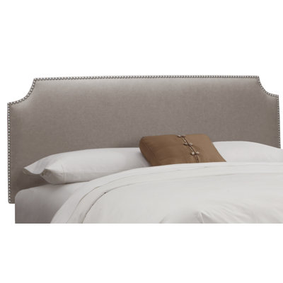 Nail Button Linen Upholstered Headboard by Skyline Furniture -image