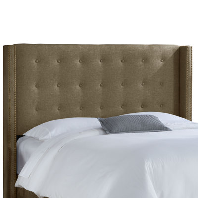 Nail Button Tufted Wingback Headboard by Skyline Furniture -image