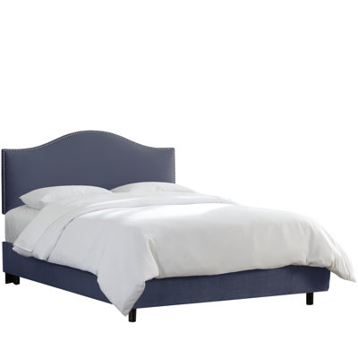 Click To Image : Regal Velvet Upholstered Panel Bed by Skyline Furniture Now