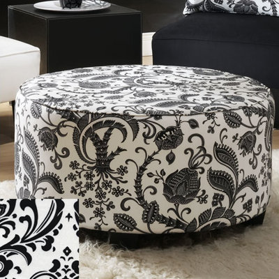 Skyline Furniture Lounge Fabric Cocktail Ottoman
