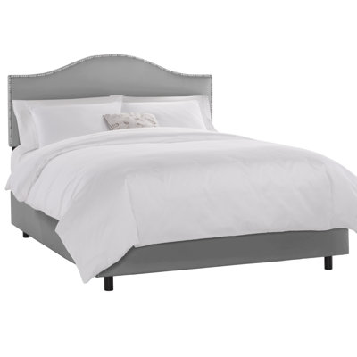 Nail Button Silk Panel Bed by Skyline Furniture -image