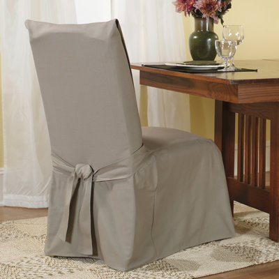 Sure-Fit Cotton Duck Dining Chair Slipcover