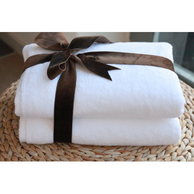 Linum Home Textiles Luxury Hotel & Spa Collection 100% Turkish Cotton Soft Twist Bath Towels (Set of 2)