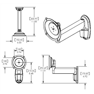 Chief Manufacturing Single Swing Arm LCD Wall Mount (27" - 37" Screens)