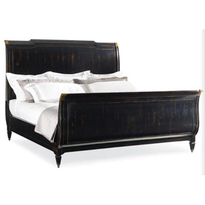 American Kaleidoscope Sleigh Bed by Schnadig -image