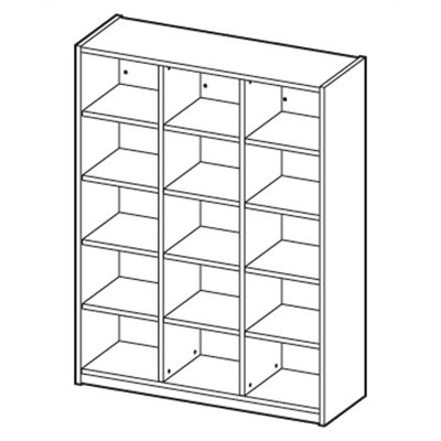 Ironwood Cubby Hole Storage