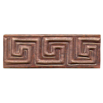 D'Vontz Greek Band 2" x 6" Copper Border Tile
